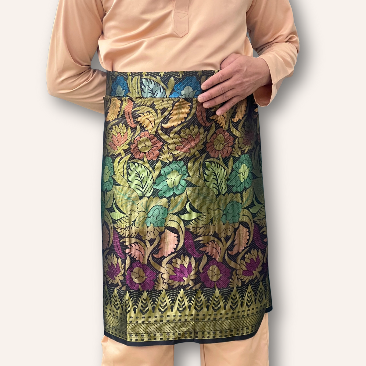 Sampin Instant Black Gold Multicolor Floral Dewasa Lelaki BG2