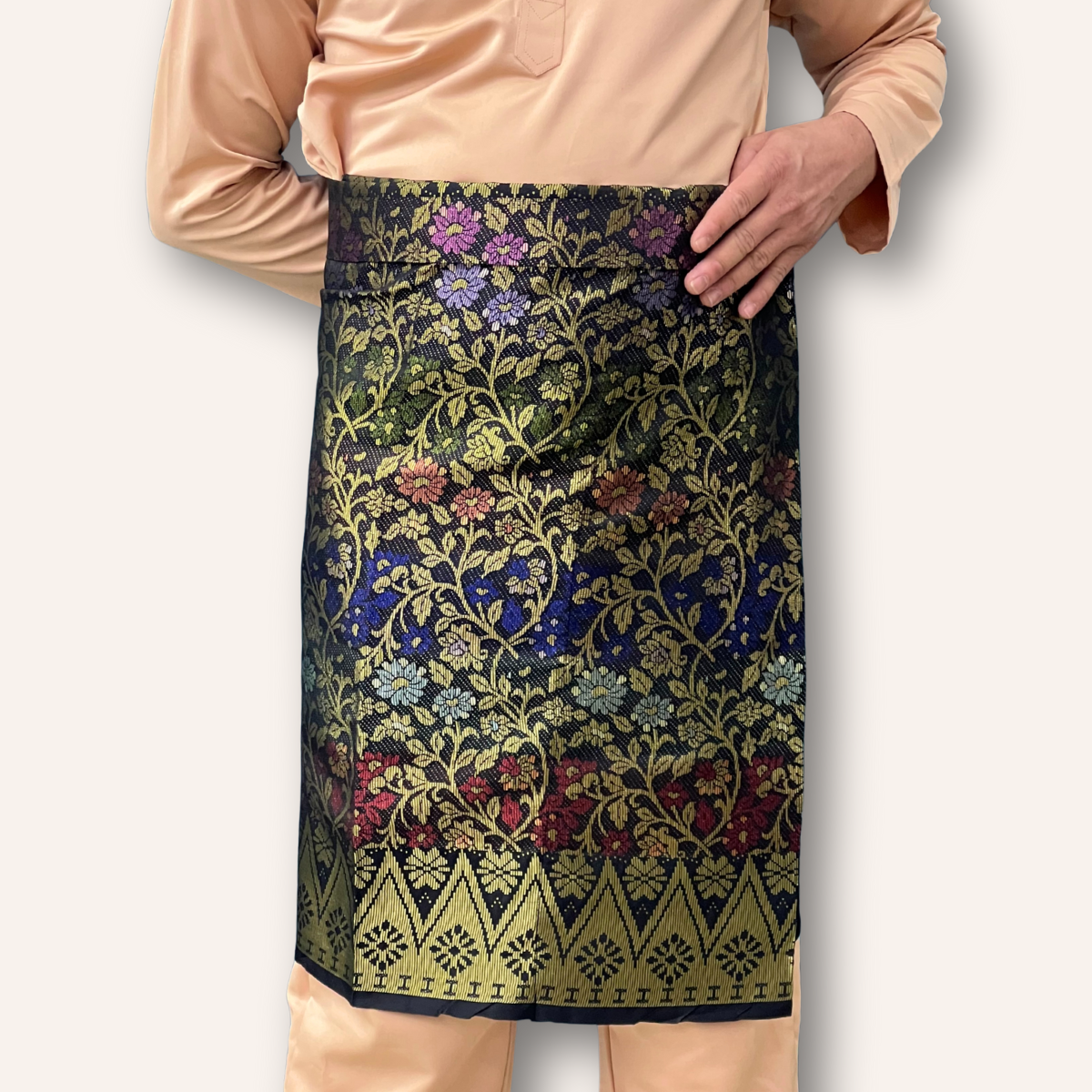 Sampin Instant Black Gold Multicolor Floral Dewasa Lelaki BG4