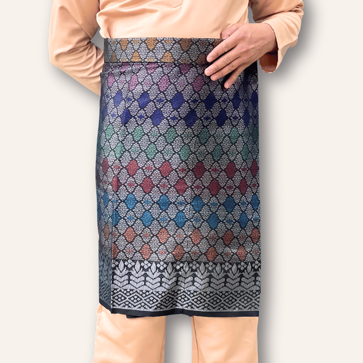 Sampin Instant Black Silver Multicolor Diamond Dewasa Lelaki BS4